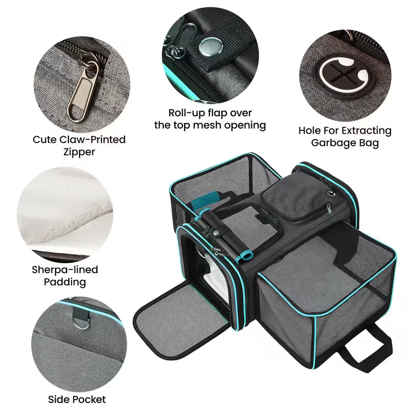 Soft Sided Portable Cat Carrier