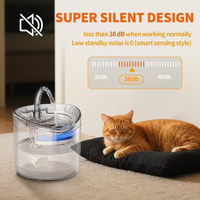 Capacity Pet Fountain with Cat-Shaped Spout