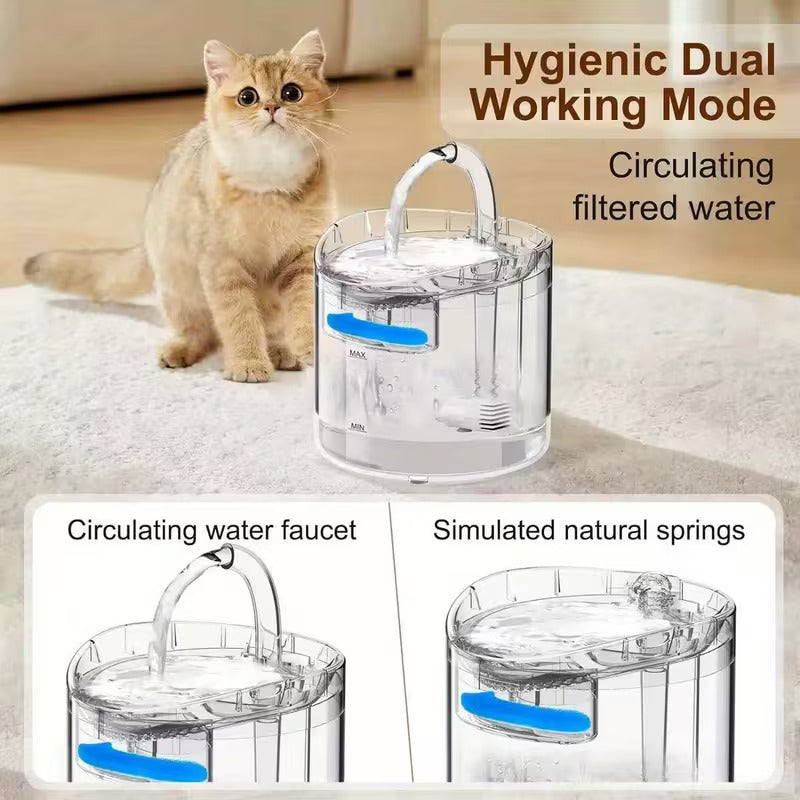 Capacity Pet Fountain with Cat-Shaped Spout