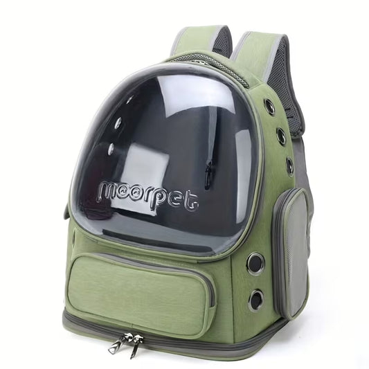 Space Capsule Pet Backpack Carrier for Cats and Small Dogs