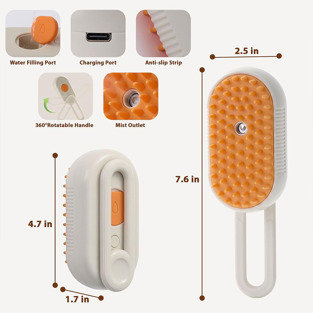 Pet Steam Spray Comb