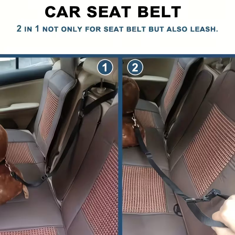 Retractable Pet Car Seat Belt for Dogs & Cats