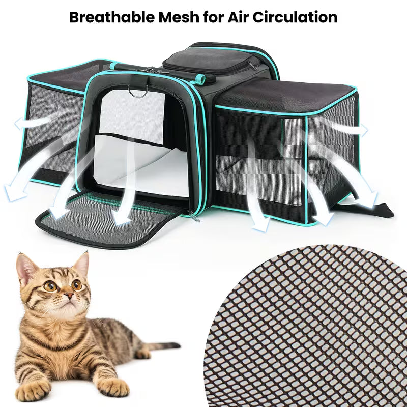 Soft Sided Portable Cat Carrier