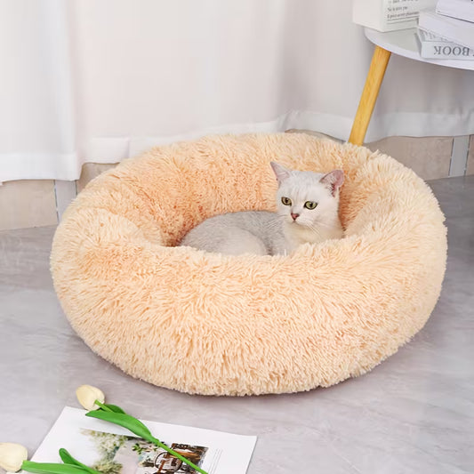Plush Donut Pet Bed