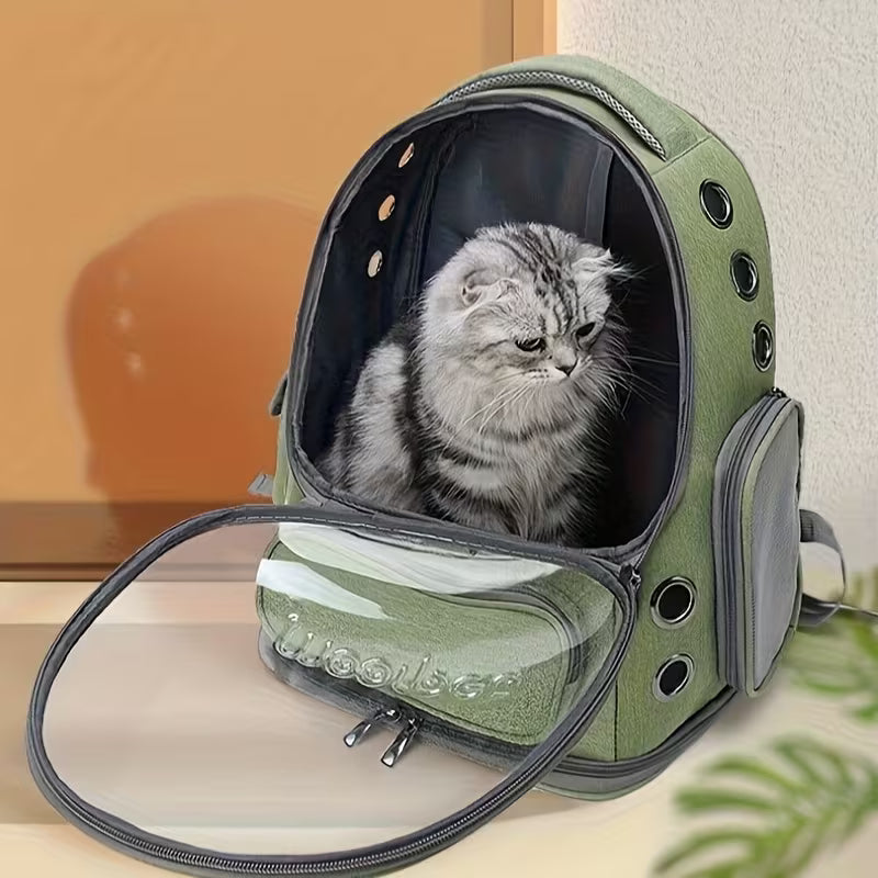 Space Capsule Pet Backpack Carrier for Cats and Small Dogs