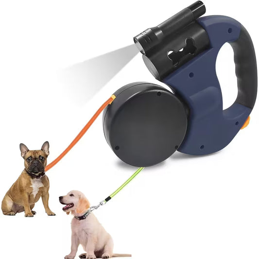 Double Dog Leash Dual Retractable